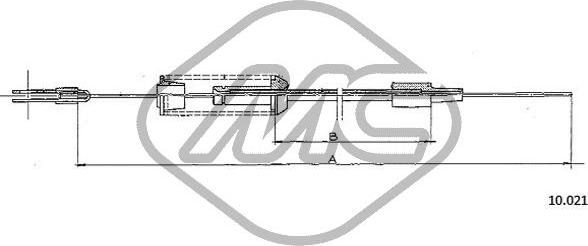 Metalcaucho 83134 - Câble d'accélération droxauto.com