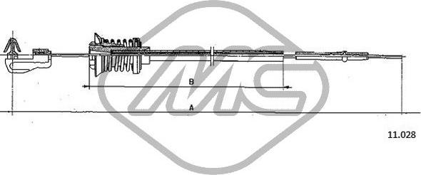 Metalcaucho 83135 - Câble d'accélération droxauto.com