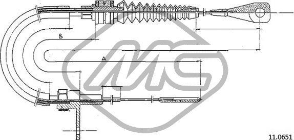 Metalcaucho 83840 - Câble d'accélération droxauto.com