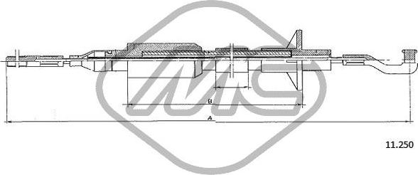 Metalcaucho 82380 - Tirette à câble, commande d'embrayage droxauto.com
