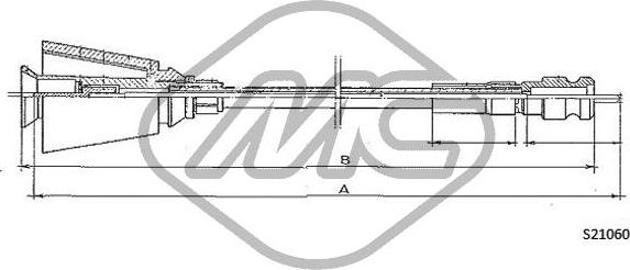 Metalcaucho 82748 - Câble flexible de commande de compteur droxauto.com