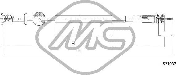 Metalcaucho 82760 - Câble flexible de commande de compteur droxauto.com