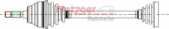 Metzger 655-052 - Arbre de transmission droxauto.com