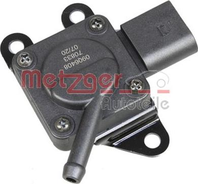 Metzger 0906408 - Capteur, pression des gaz échappement droxauto.com