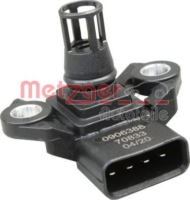 Metzger 0906388 - Capteur, pression du tuyau d'admission droxauto.com