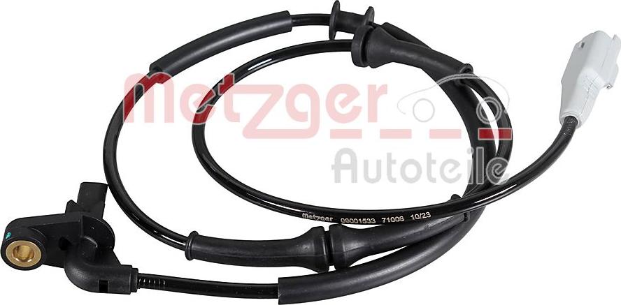 Metzger 09001533 - Capteur, vitesse de roue droxauto.com