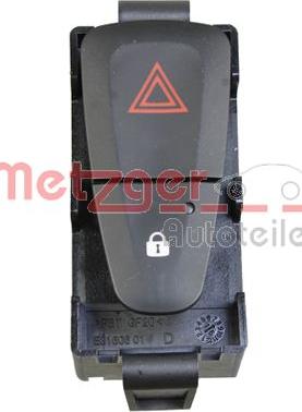 Metzger 0916593 - Interrupteur de signal de détresse droxauto.com