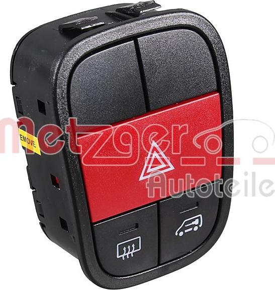 Metzger 09161103 - Interrupteur de signal de détresse droxauto.com