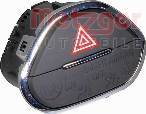 Metzger 09161246 - Interrupteur de signal de détresse droxauto.com