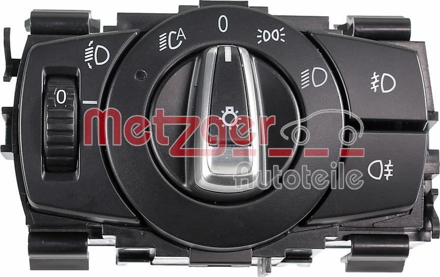 Metzger 09161215 - Interrupteur, lumière principale droxauto.com