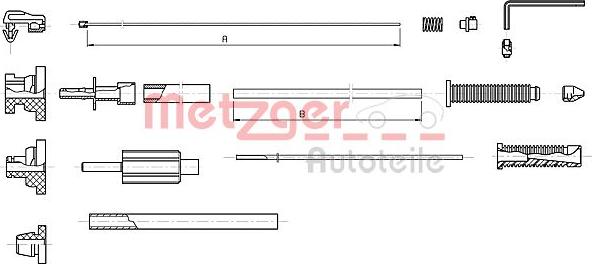 Metzger 10.1179 - Câble d'accélération droxauto.com