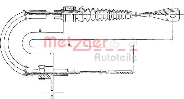 Metzger 11.0651 - Câble d'accélération droxauto.com