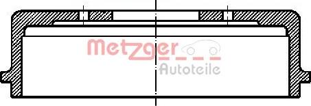 Metzger BT 233 - Tambour de frein droxauto.com