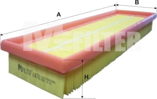 Mfilter K 470 - Filtre à air droxauto.com