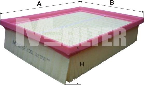 Mfilter K 351 - Filtre à air droxauto.com