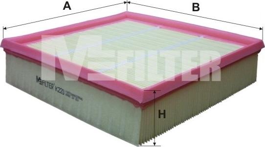 Mfilter K 220 - Filtre à air droxauto.com