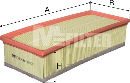 Mfilter K 760 - Filtre à air droxauto.com