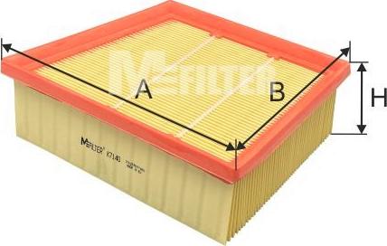 Mfilter K 7140 - Filtre à air droxauto.com