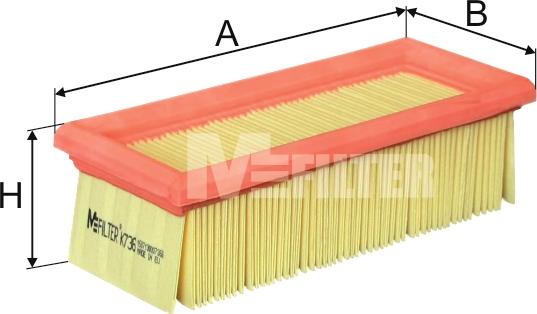 Mfilter K 736 - Filtre à air droxauto.com