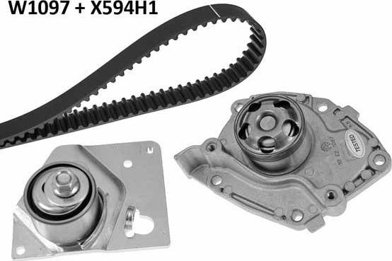 MGA 1097K1 - Pompe à eau + kit de courroie de distribution droxauto.com