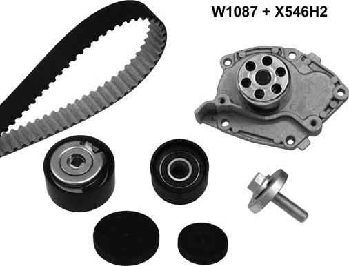 MGA 1087K4 - Pompe à eau + kit de courroie de distribution droxauto.com