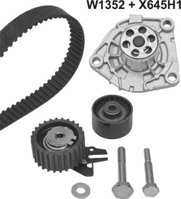 MGA 1352K2 - Pompe à eau + kit de courroie de distribution droxauto.com