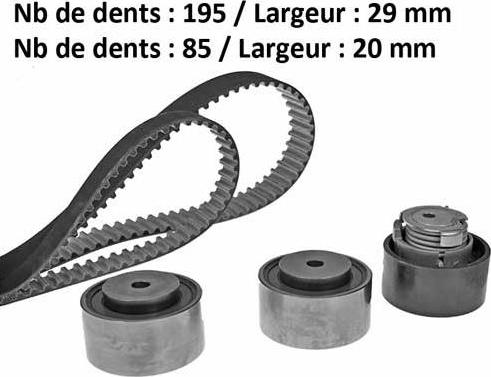 MGA X615H2 - Kit de distribution droxauto.com