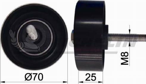 MICHELIN EngineParts SMAMP06313 - Poulie renvoi / transmission, courroie trapézoïdale à nervures droxauto.com