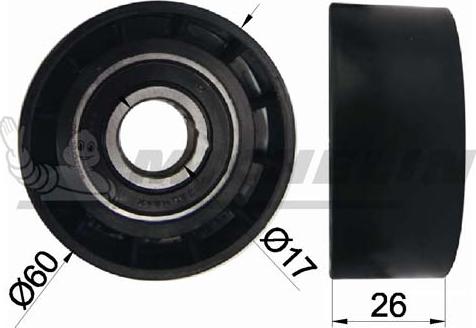 MICHELIN EngineParts SMAMP03041 - Poulie renvoi / transmission, courroie trapézoïdale à nervures droxauto.com
