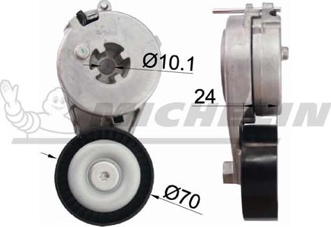 MICHELIN EngineParts SMAMP02403 - Tendeur de courroie, courroie trapézoïdale à nervures droxauto.com