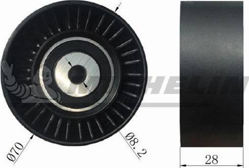 MICHELIN EngineParts SMAMP02049 - Poulie renvoi / transmission, courroie trapézoïdale à nervures droxauto.com