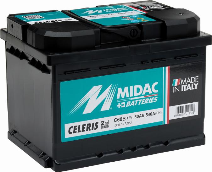 MIDAC C60B - Batterie de démarrage droxauto.com