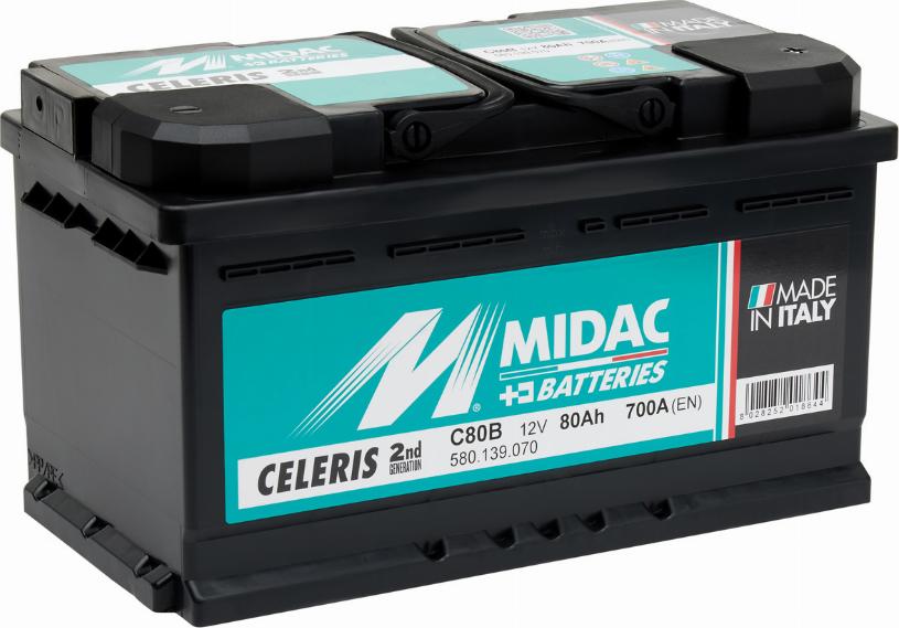 MIDAC C80B - Batterie de démarrage droxauto.com