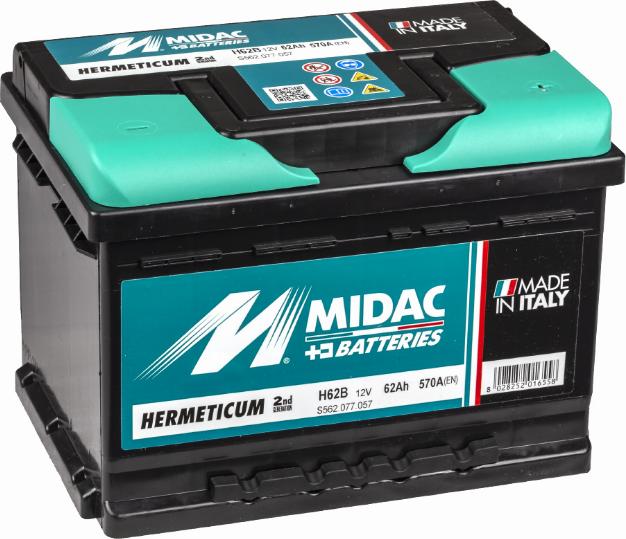 MIDAC H62B - Batterie de démarrage droxauto.com