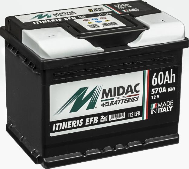 MIDAC IT2 EFB - Batterie de démarrage droxauto.com