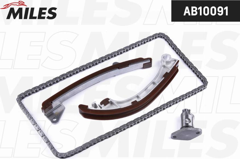 Miles AB10091 - Kit de distribution par chaîne droxauto.com