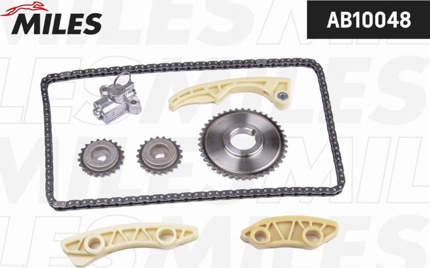 Miles AB10048 - Kit de distribution par chaîne droxauto.com