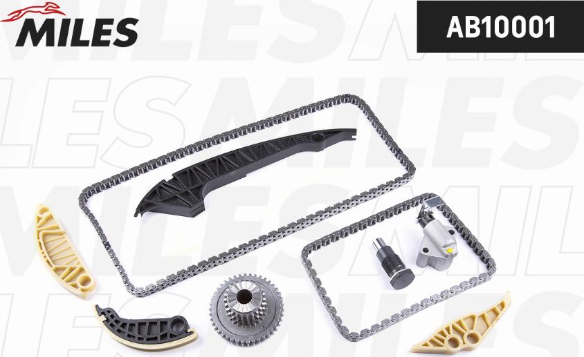 Miles AB10001 - Kit de distribution par chaîne droxauto.com