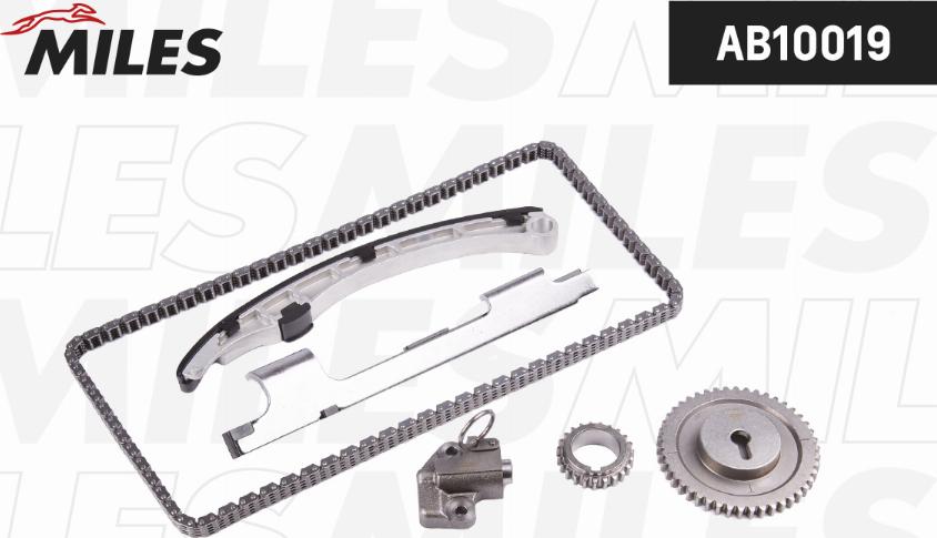 Miles AB10019 - Kit de distribution par chaîne droxauto.com