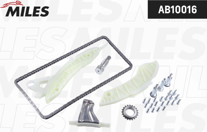 Miles AB10016 - Kit de distribution par chaîne droxauto.com