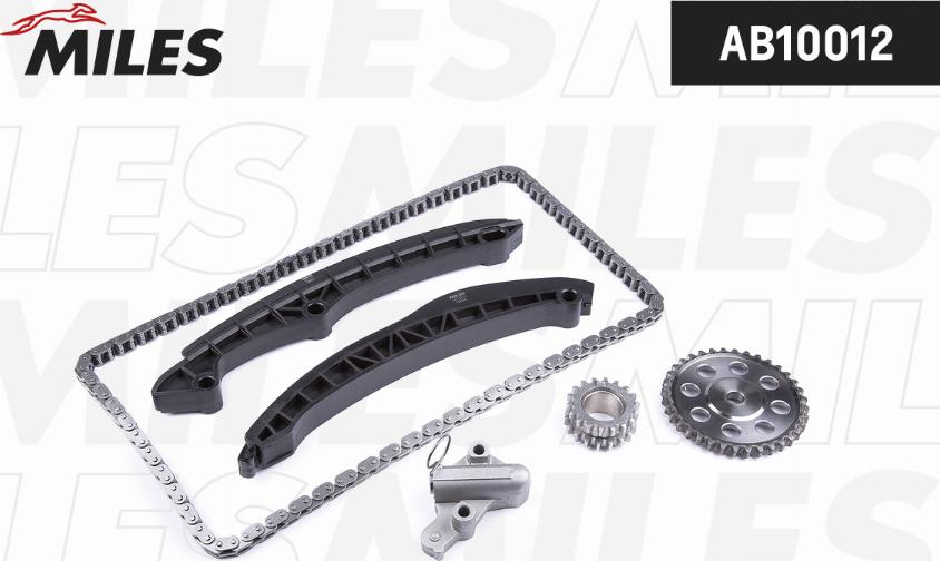 Miles AB10012 - Kit de distribution par chaîne droxauto.com