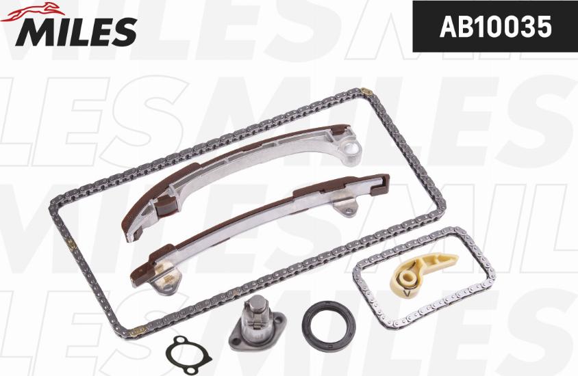 Miles AB10035 - Kit de distribution par chaîne droxauto.com