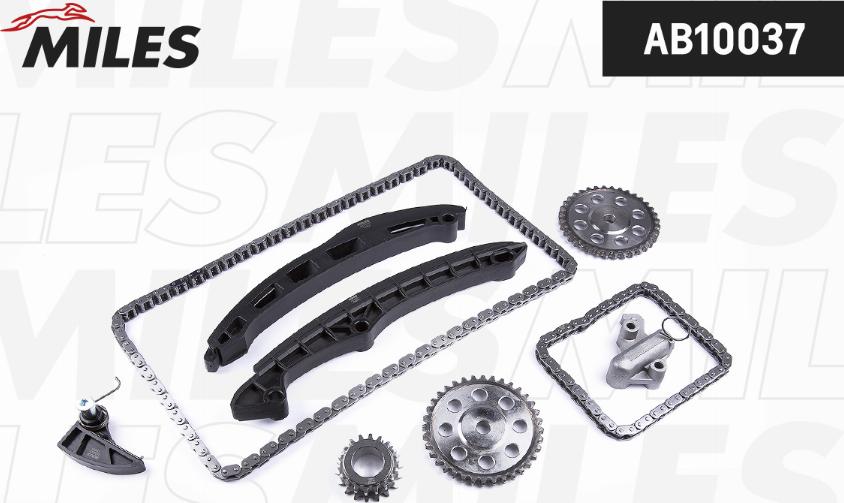 Miles AB10037 - Kit de distribution par chaîne droxauto.com