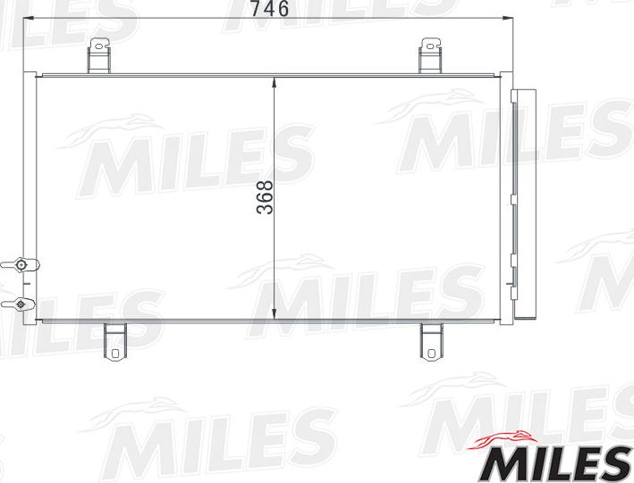 Miles ACCB051 - Condensateur, climatisation droxauto.com