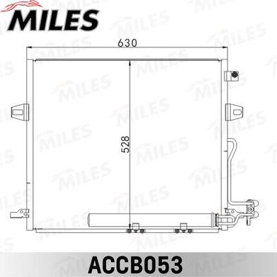 Miles ACCB053 - Condensateur, climatisation droxauto.com