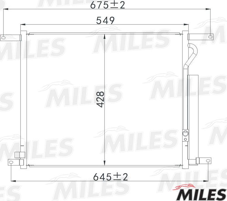 Miles ACCB067 - Condensateur, climatisation droxauto.com