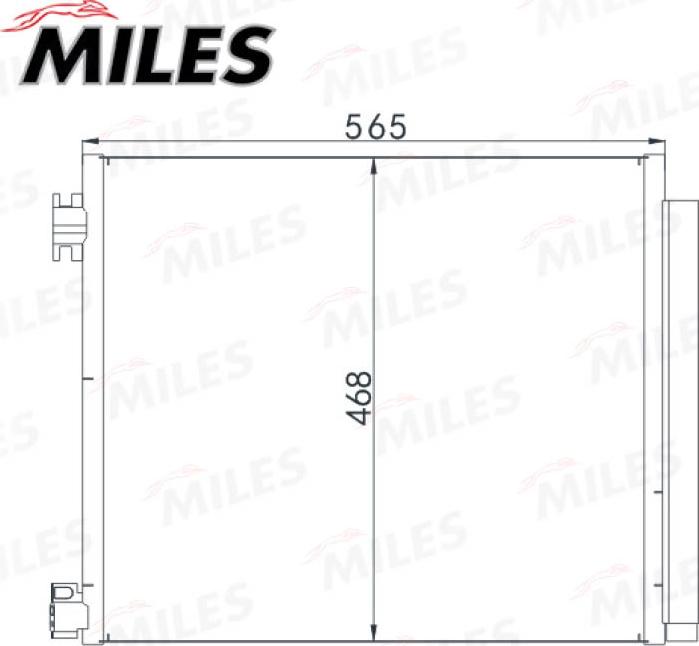 Miles ACCB173 - Condensateur, climatisation droxauto.com