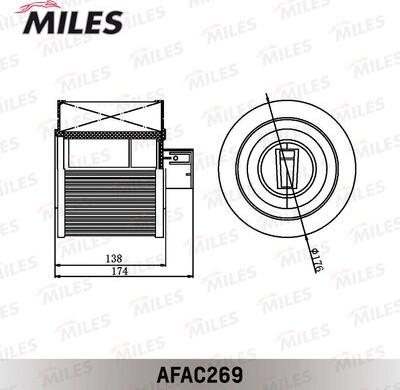 Miles AFAC269 - Filtre à air droxauto.com
