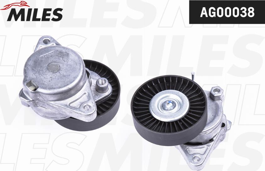 Miles AG00038 - Tendeur de courroie, courroie trapézoïdale à nervures droxauto.com