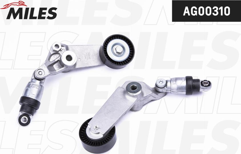 Miles AG00310 - Tendeur de courroie, courroie trapézoïdale à nervures droxauto.com